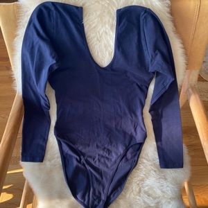American Apparel navy bodysuit XL